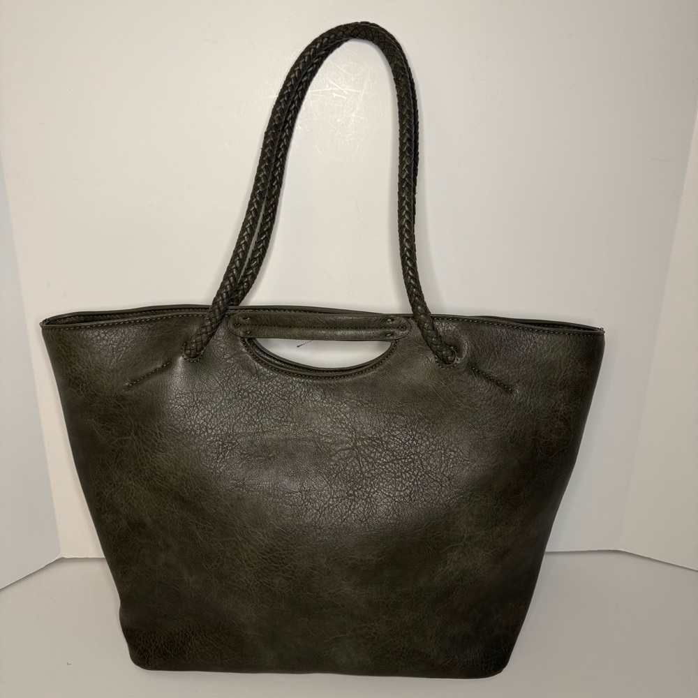 Deux Lux Green Vegan Leather Tote Bag - Picture 8 of 13